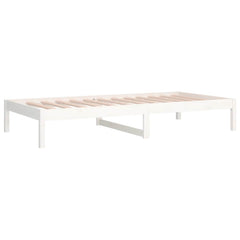Day Bed without Mattress Solid Wood Pine White 90 cm 200 cm
