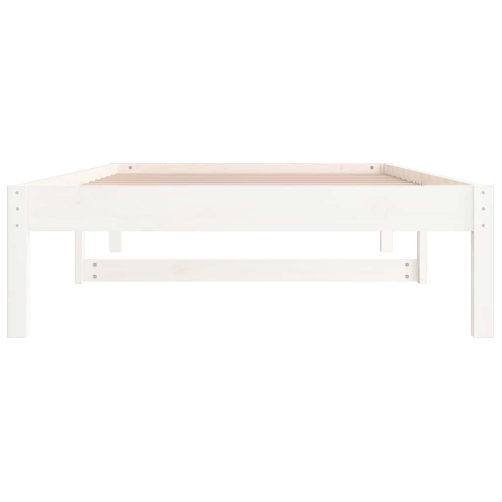 Day Bed without Mattress Solid Wood Pine White 90 cm 200 cm