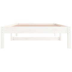 Day Bed without Mattress Solid Wood Pine White 90 cm 200 cm