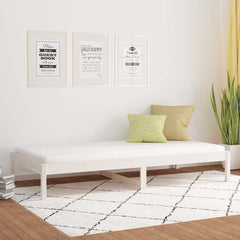 Day Bed without Mattress Solid Wood Pine White 80 cm 200 cm
