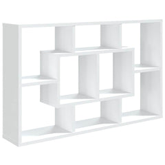 vidaXL Wall Shelf White 85x16x52.5 cm Engineered Wood 2