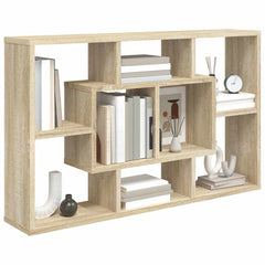vidaXL Wall Shelf Sonoma Oak 85x16x52.5 cm Engineered Wood 5