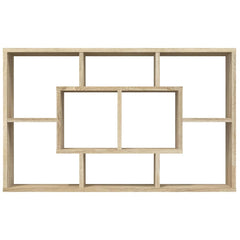 vidaXL Wall Shelf Sonoma Oak 85x16x52.5 cm Engineered Wood 6