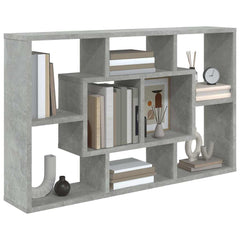 vidaXL Wall Shelf Concrete Grey 85x16x52.5 cm Engineered Wood 4