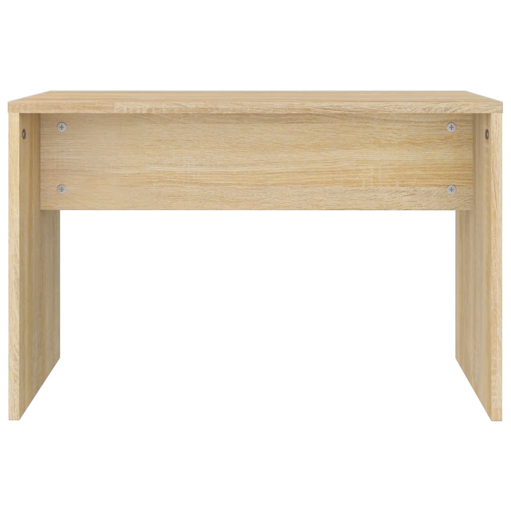 vidaXL Dressing Stool Sonoma Oak 70x35x45 cm Engineered Wood 4