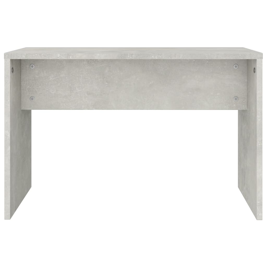 vidaXL Dressing Stool Concrete Grey 70x35x45 cm Engineered Wood 4