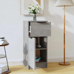vidaXL Sideboard Concrete Grey 30x30x70 cm Engineered Wood 3