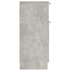 vidaXL Sideboard Concrete Grey 30x30x70 cm Engineered Wood 6
