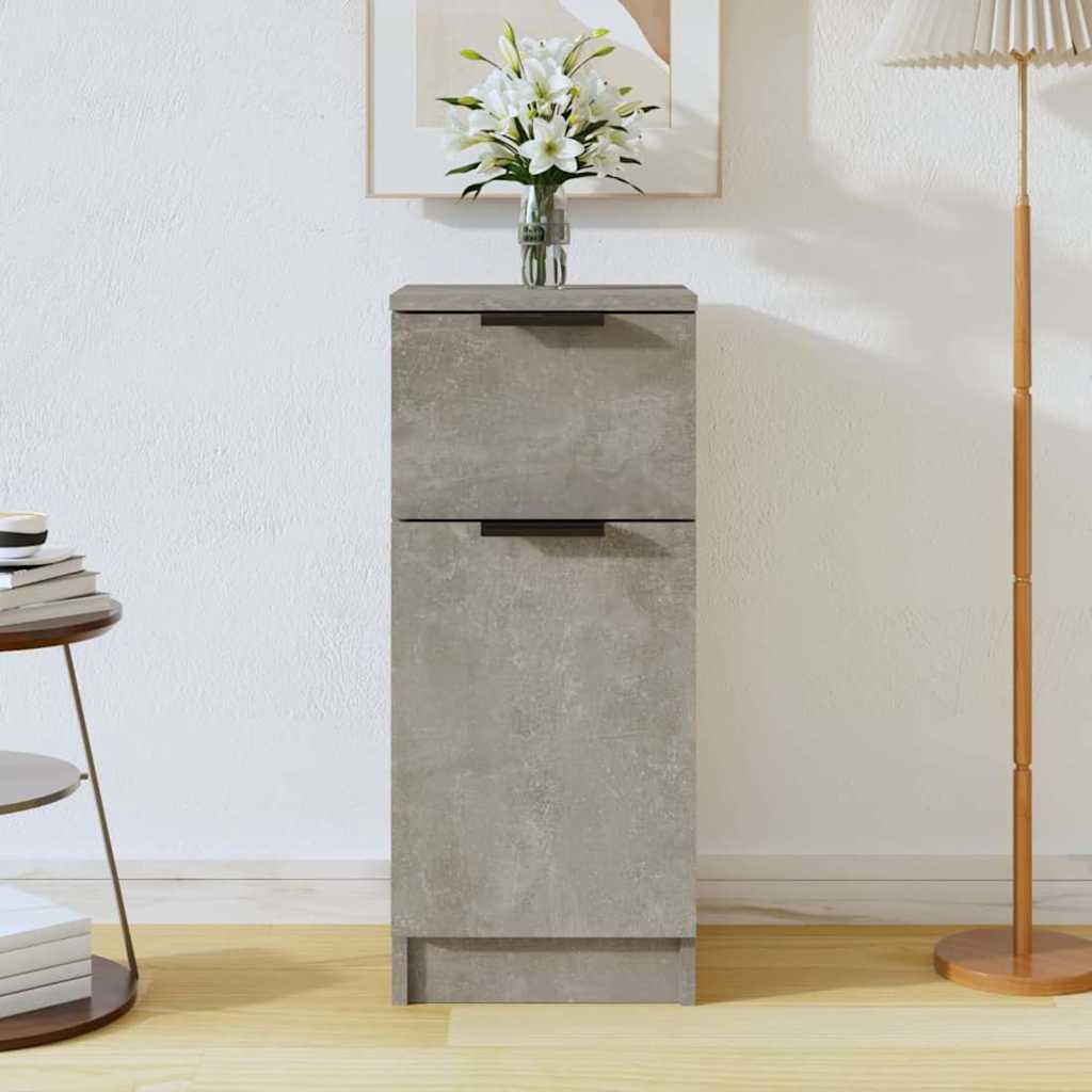vidaXL Sideboard Concrete Grey 30x30x70 cm Engineered Wood 1