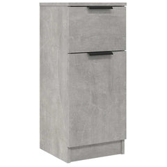 vidaXL Sideboards 2 pcs Concrete Grey 30x30x70 cm Engineered Wood 4