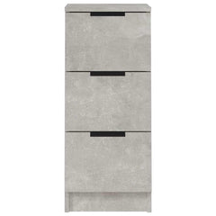 vidaXL Sideboards 2 pcs Concrete Grey 30x30x70 cm Engineered Wood 4