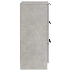 vidaXL Sideboards 2 pcs Concrete Grey 30x30x70 cm Engineered Wood 6