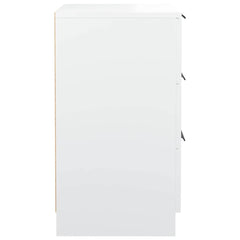 vidaXL Bedside Cabinet White 40x36x65 cm 6