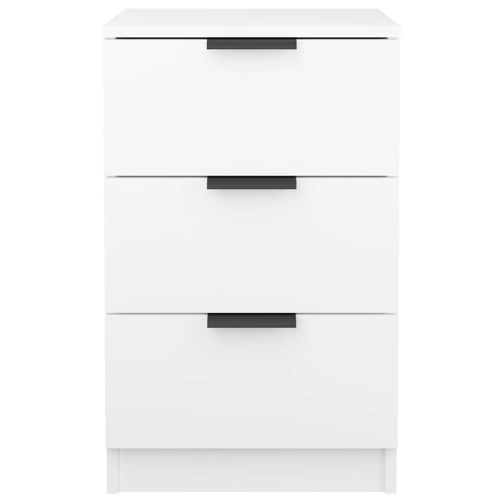 vidaXL Bedside Cabinets 2 pcs White 40x36x65 cm 5