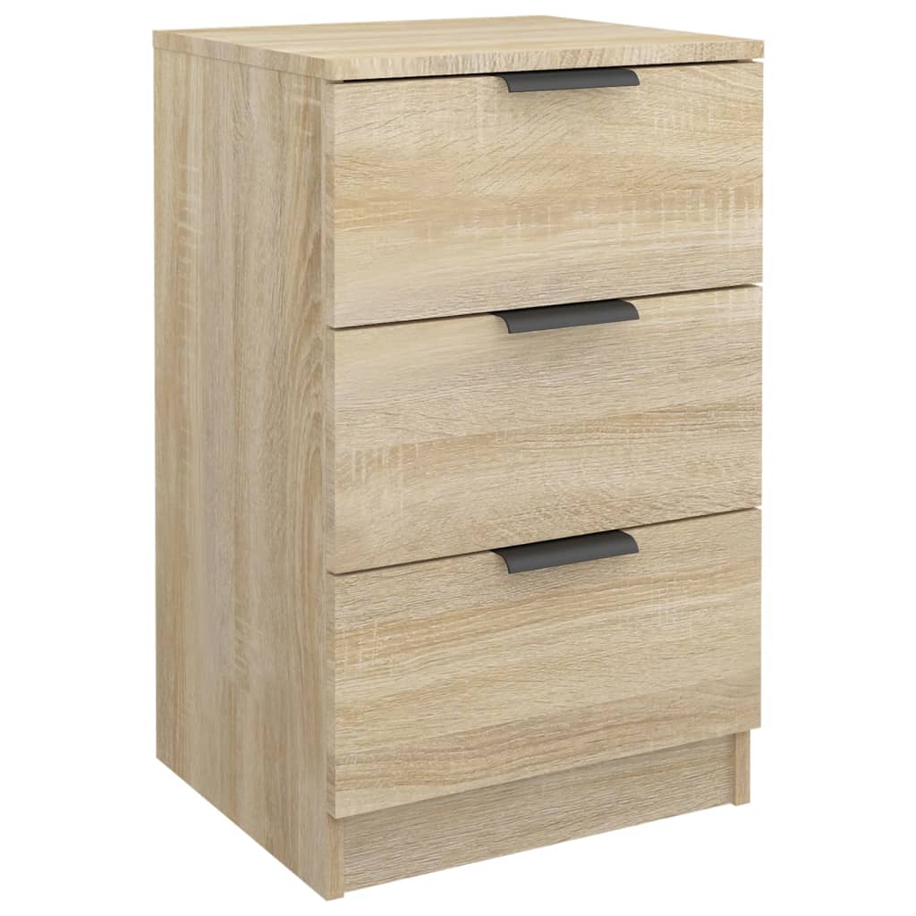 vidaXL Bedside Cabinets 2 pcs Sonoma Oak 40x36x65 cm 4