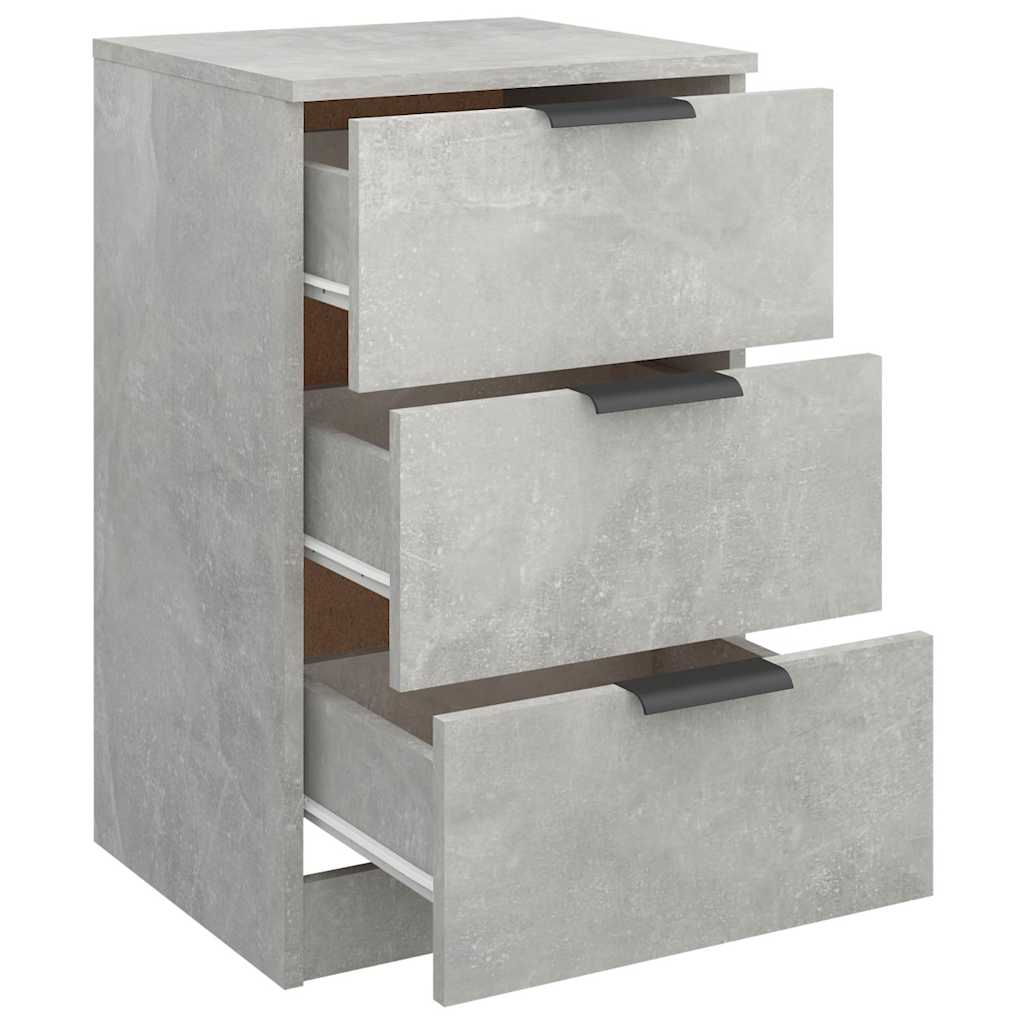 vidaXL Bedside Cabinet Concrete Grey 40x36x65 cm 5