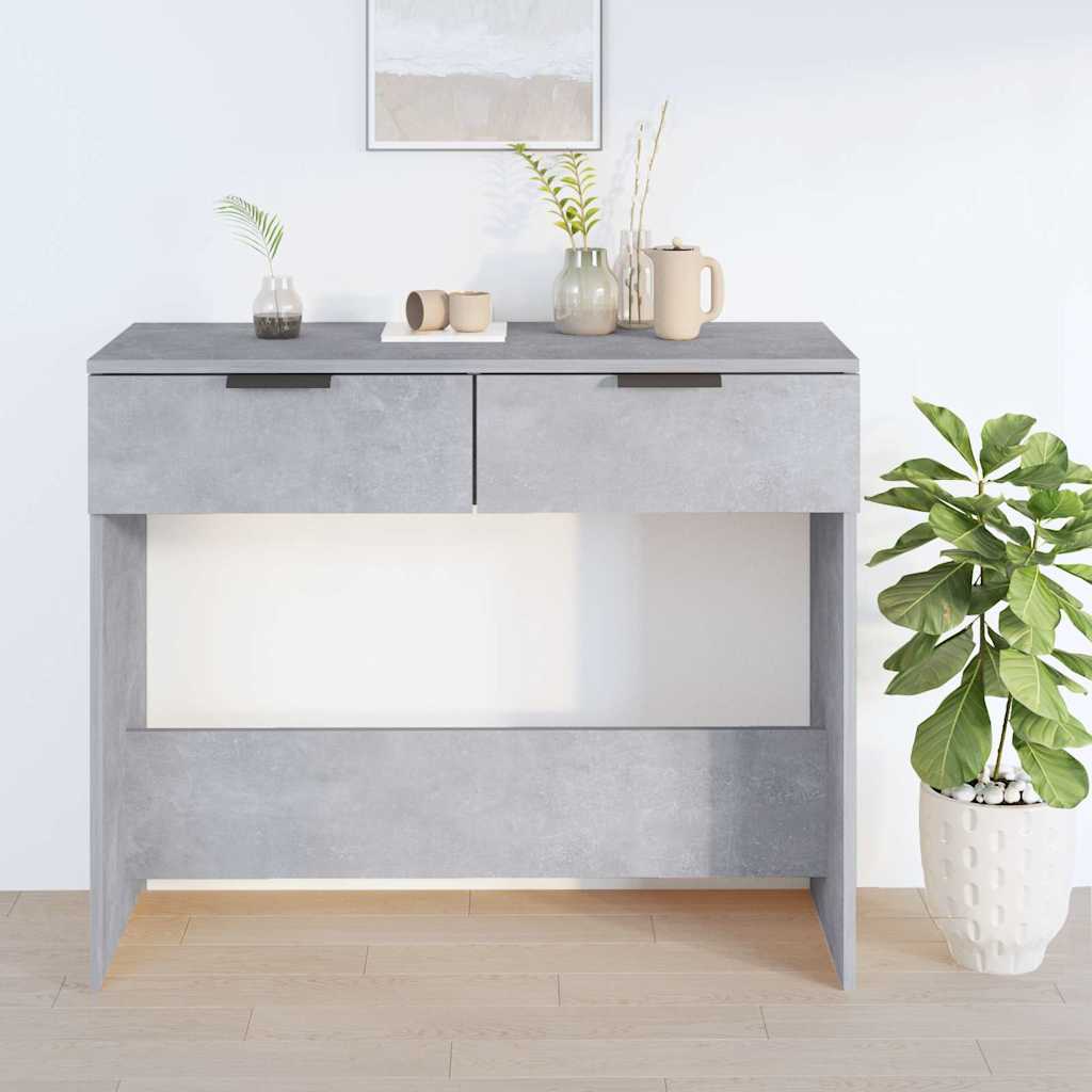 vidaXL Console Table | Concrete grey | Engineered wood | Medium | Console Table 3