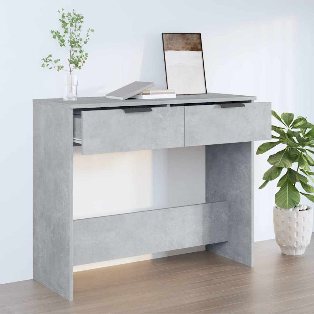 vidaXL Console Table | Concrete grey | Engineered wood | Medium | Console Table 1