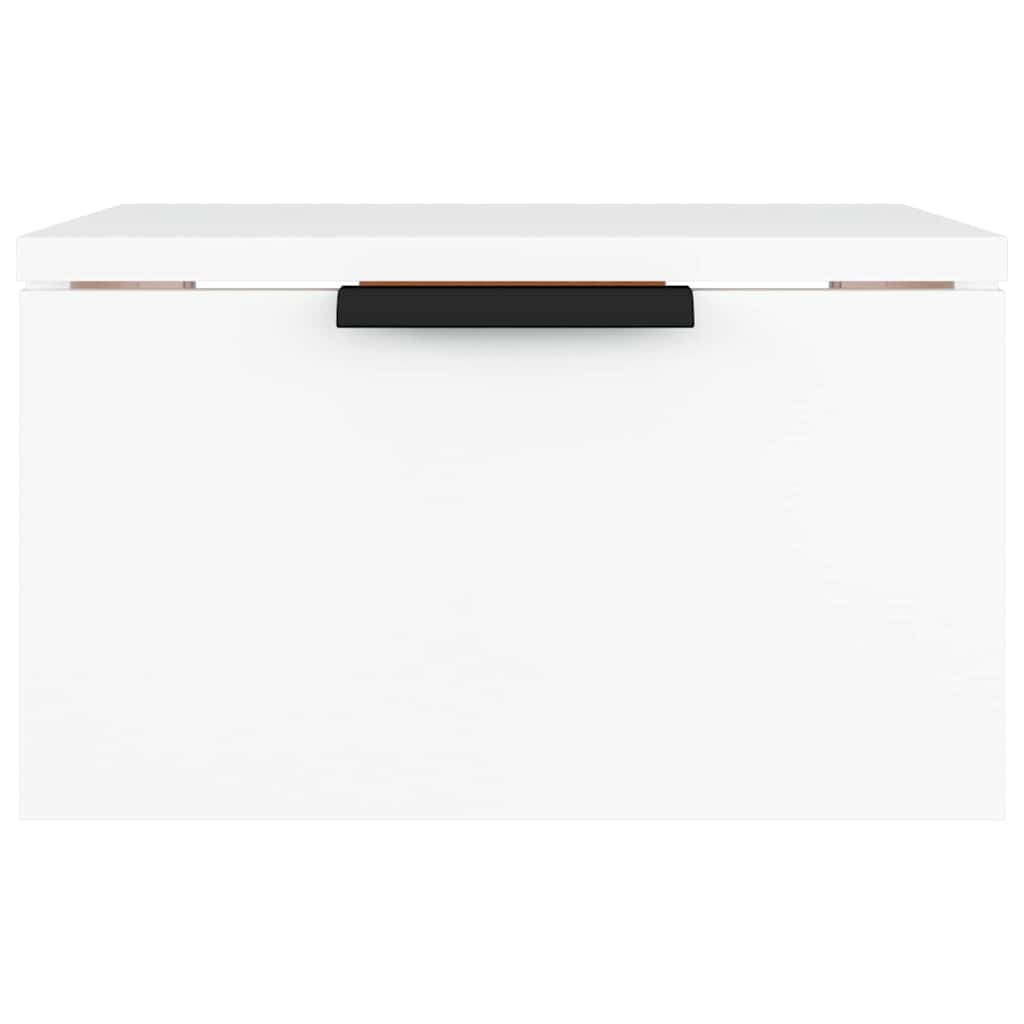 vidaXL Wall-mounted Bedside Cabinets 2 pcs White 34x30x20 cm 6