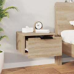 vidaXL Wall-mounted Bedside Cabinets 2 pcs Sonoma Oak 34x30x20 cm 4