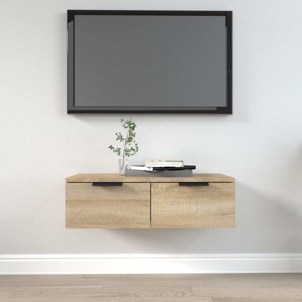 vidaXL Wall Cabinet | Sonoma Oak | Engineered Wood | 68x30x20 cm | Wall Cabinet 1