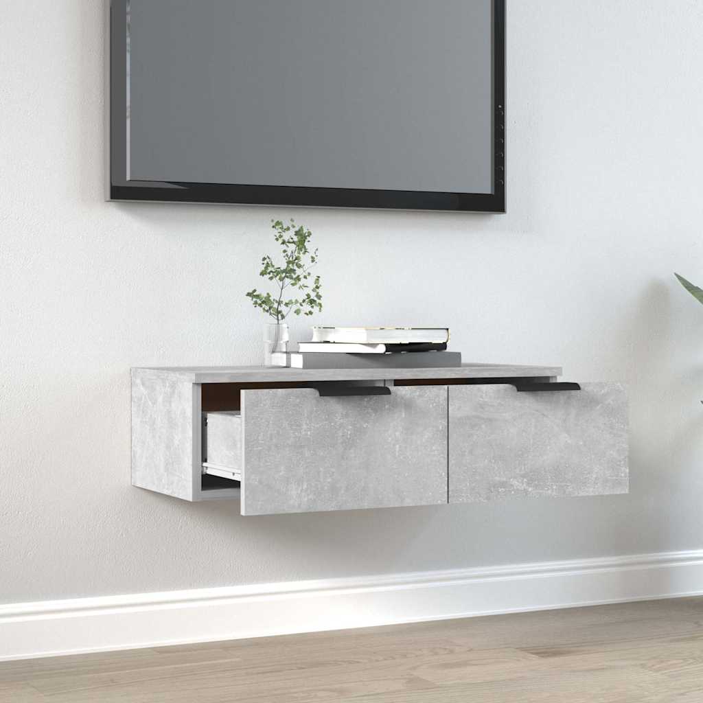 vidaXL Wall Cabinet | Concrete grey | Engineered wood | 68x30x20 cm 3