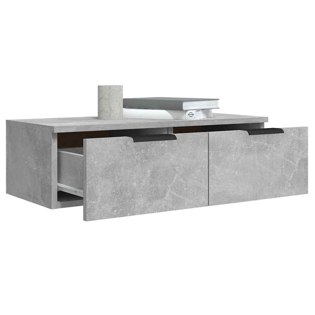 vidaXL Wall Cabinet | Concrete grey | Engineered wood | 68x30x20 cm 5