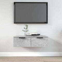 vidaXL Wall Cabinet | Concrete grey | Engineered wood | 68x30x20 cm 1