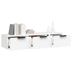vidaXL Wall Cabinet White 102x30x20 cm Engineered Wood 4