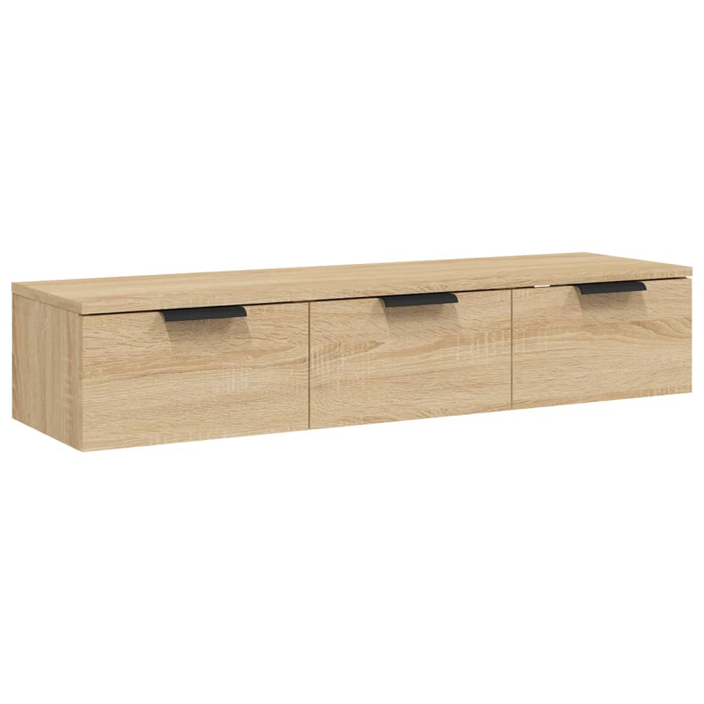 vidaXL Wall Cabinet Sonoma Oak 102x30x20 cm Engineered Wood 2