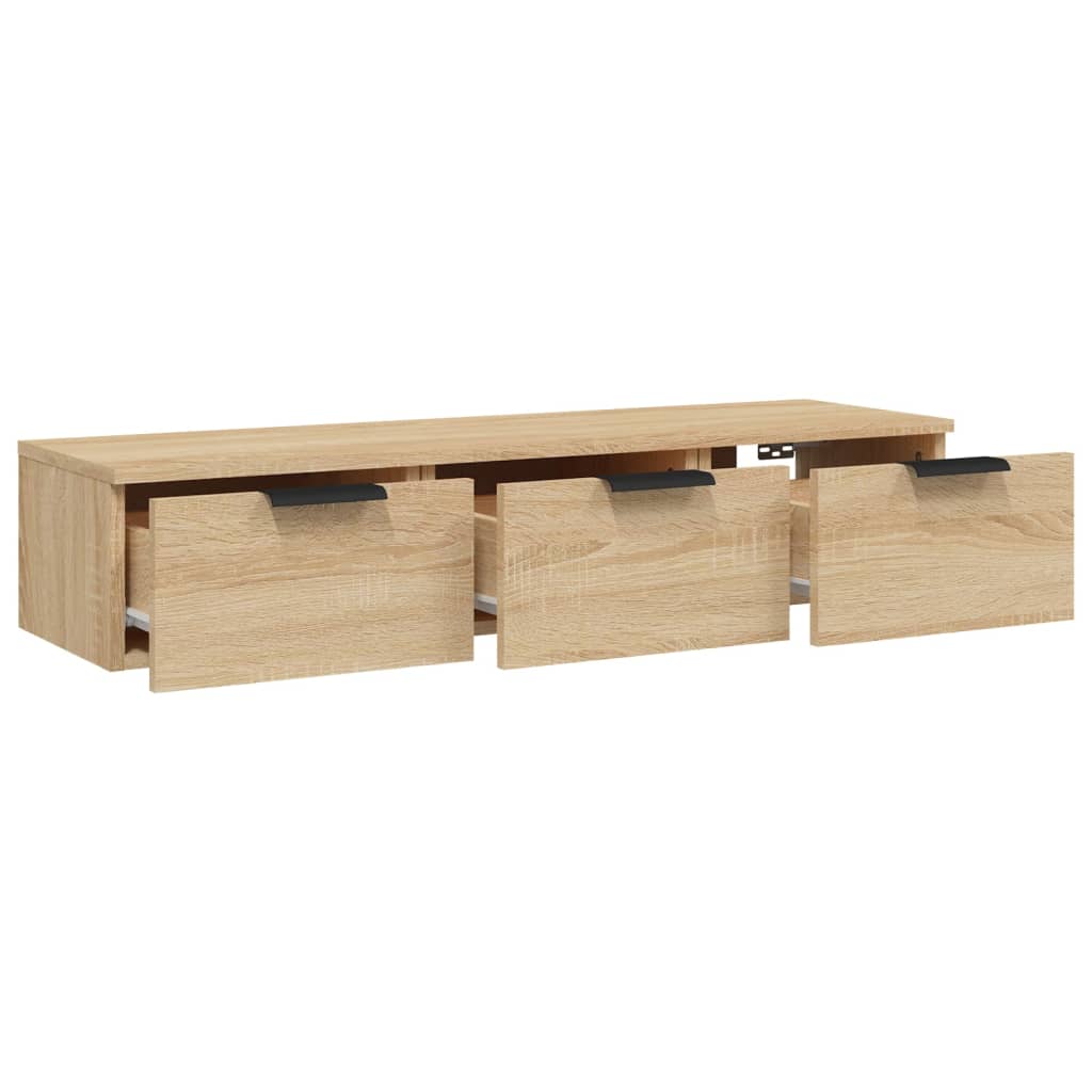 vidaXL Wall Cabinet Sonoma Oak 102x30x20 cm Engineered Wood 6