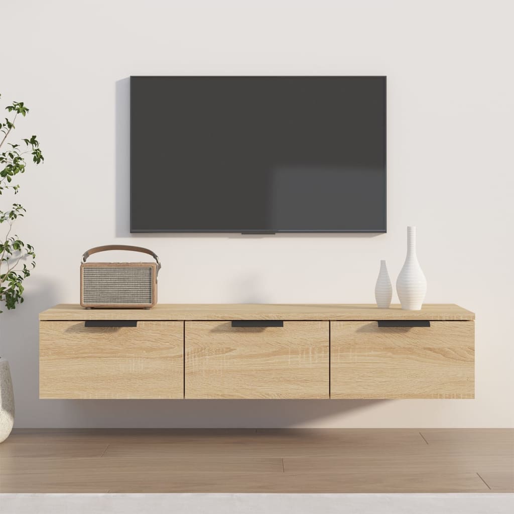 vidaXL Wall Cabinet Sonoma Oak 102x30x20 cm Engineered Wood 1