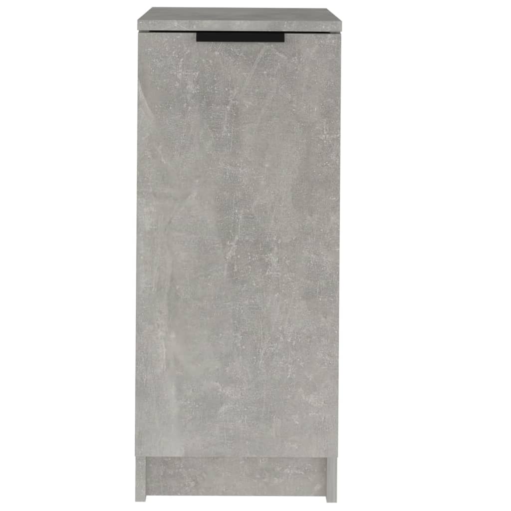 Shoe Cabinet Concrete Grey Engineered Wood, image 5