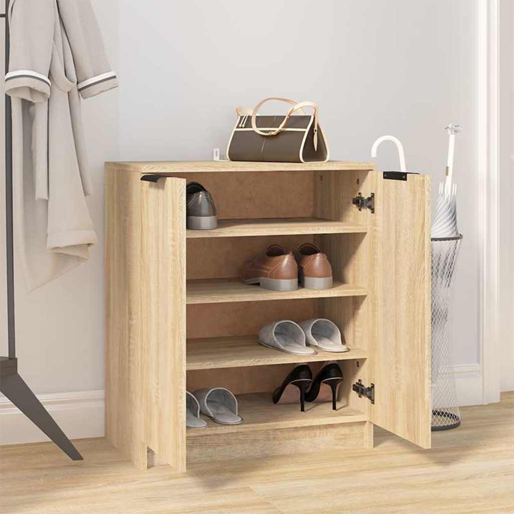 vidaXL Shoe Cabinet | Sonoma Oak | Engineered wood | Medium | Shoe Cabinet 6