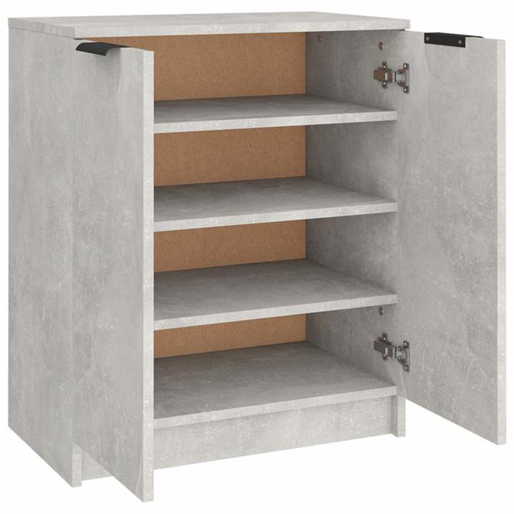 vidaXL Shoe Cabinet | Concrete Grey | Engineered Wood | Medium | Cabinet 5