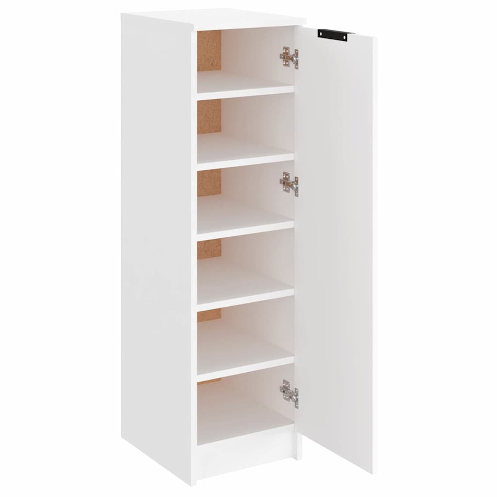 vidaXL Shoe Cabinet White 30x35x100 cm Engineered Wood 6