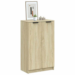 vidaXL Shoe Cabinet | Sonoma Oak | Engineered Wood | Medium | Shoe Cabinet 1