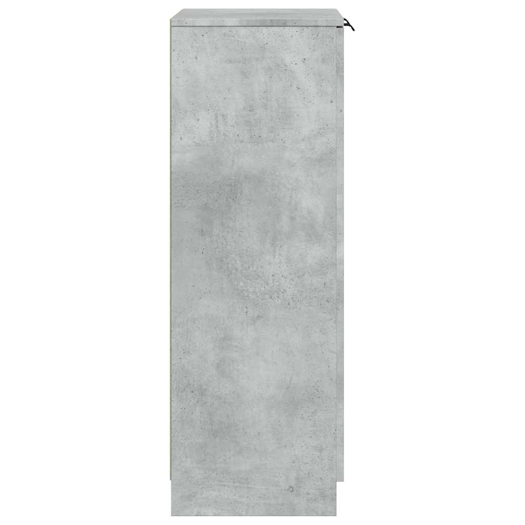 vidaXL Shoe Cabinet | Concrete grey | Engineered wood | Medium | Shoe Cabinet 5