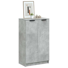 vidaXL Shoe Cabinet | Concrete grey | Engineered wood | Medium | Shoe Cabinet 1