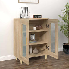 vidaXL Sideboard Sonoma Oak 69.5x34x90 cm Engineered Wood 3
