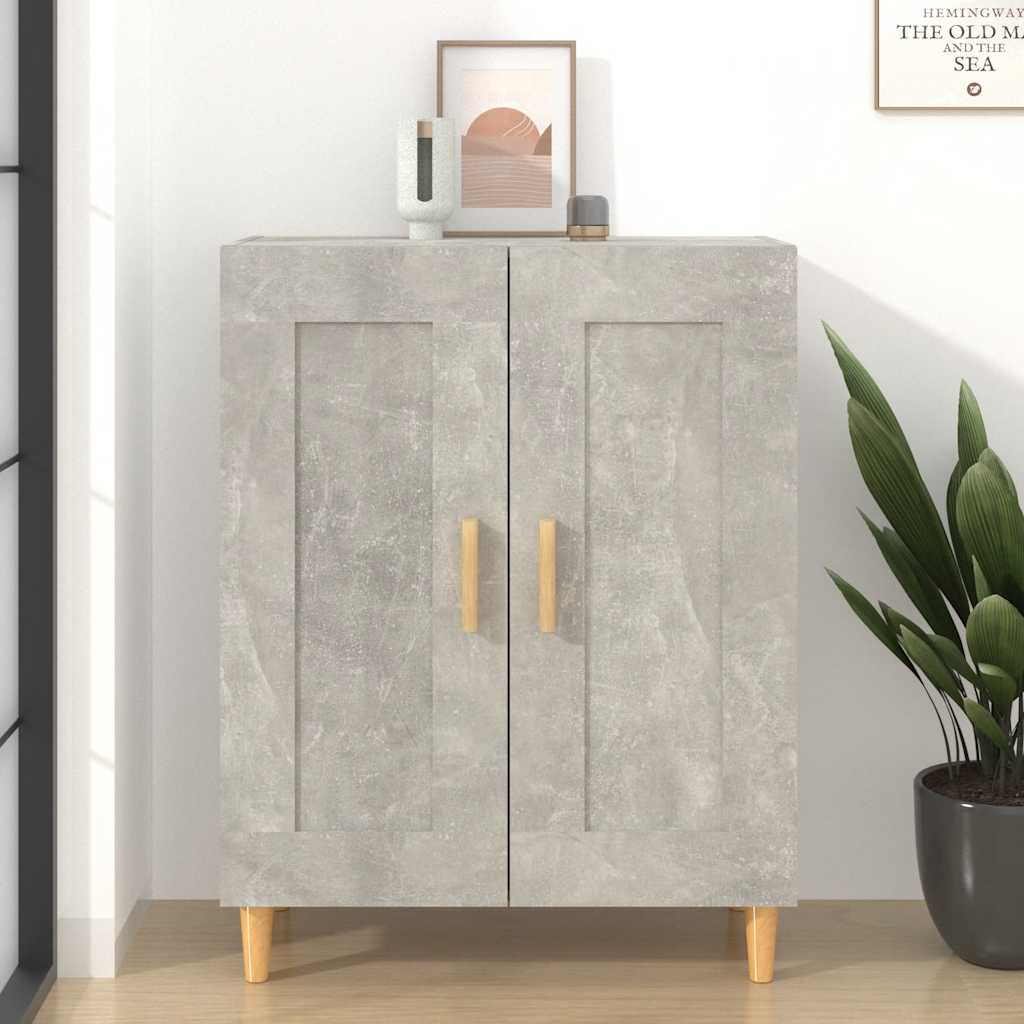 vidaXL Sideboard Concrete Grey 69.5x34x90 cm Engineered Wood 1