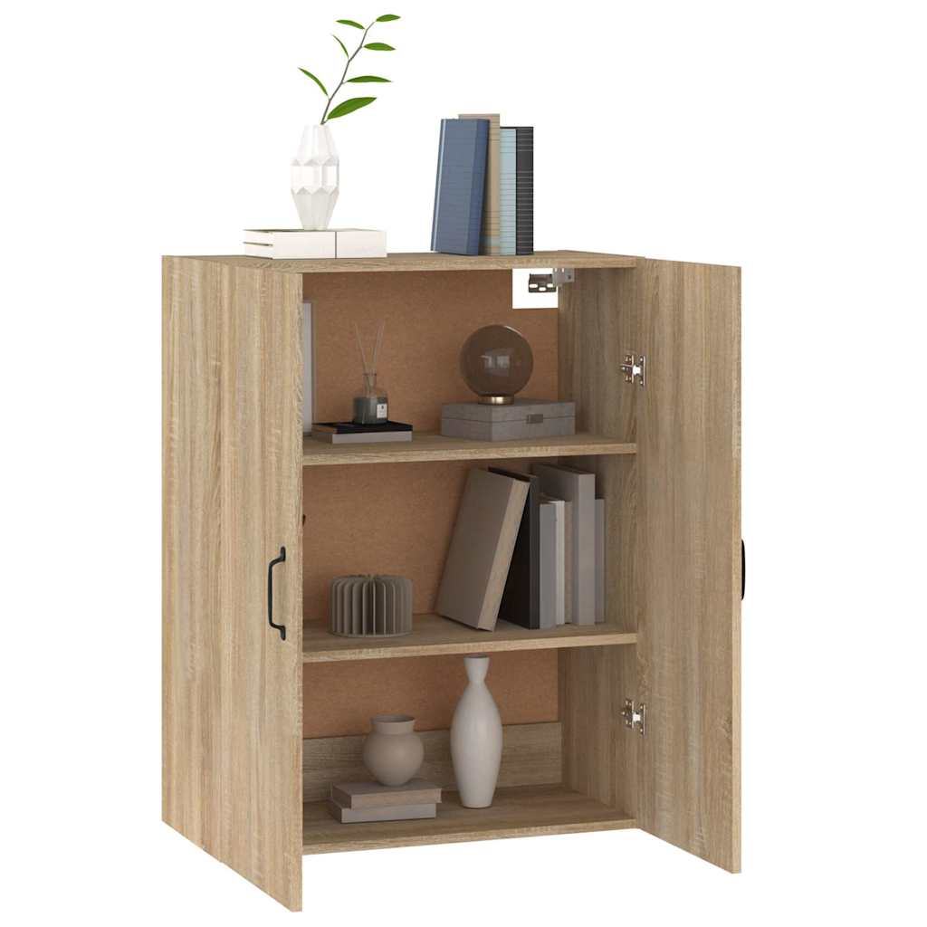 vidaXL Hanging Cabinet Sonoma Oak 69,5x34x90 cm Engineered Wood 5