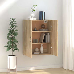 vidaXL Hanging Cabinet Sonoma Oak 69,5x34x90 cm Engineered Wood 1