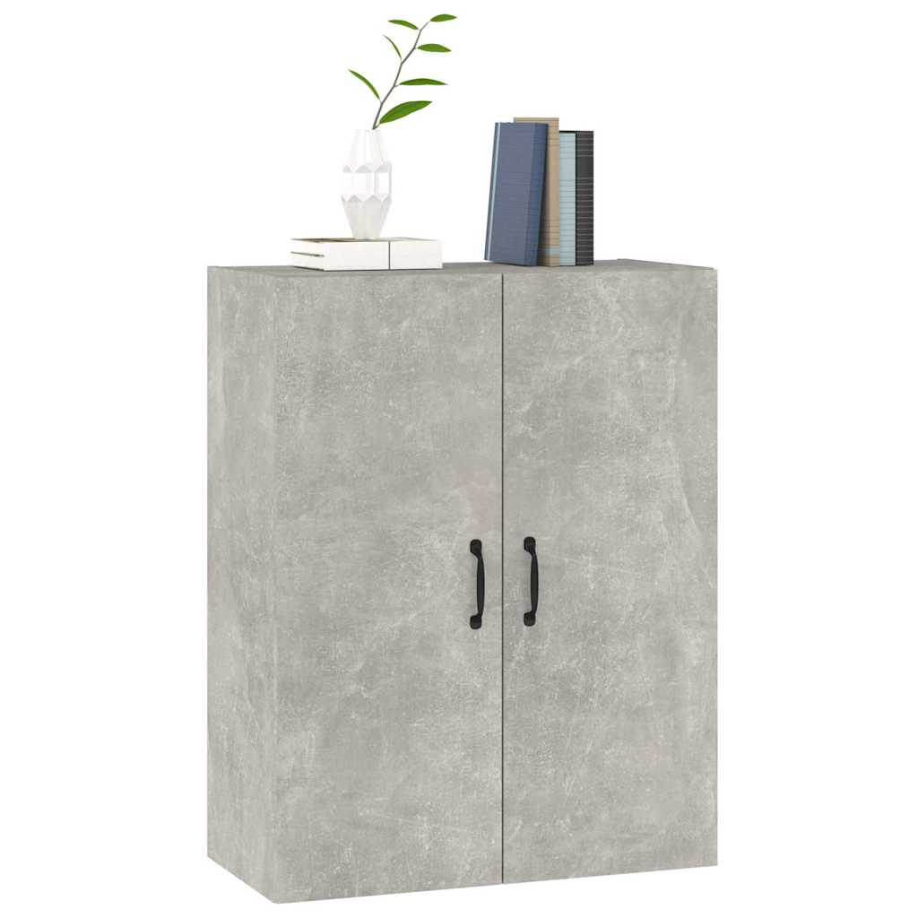 vidaXL Hanging Cabinet Concrete Grey 69,5x34x90 cm Engineered Wood 4