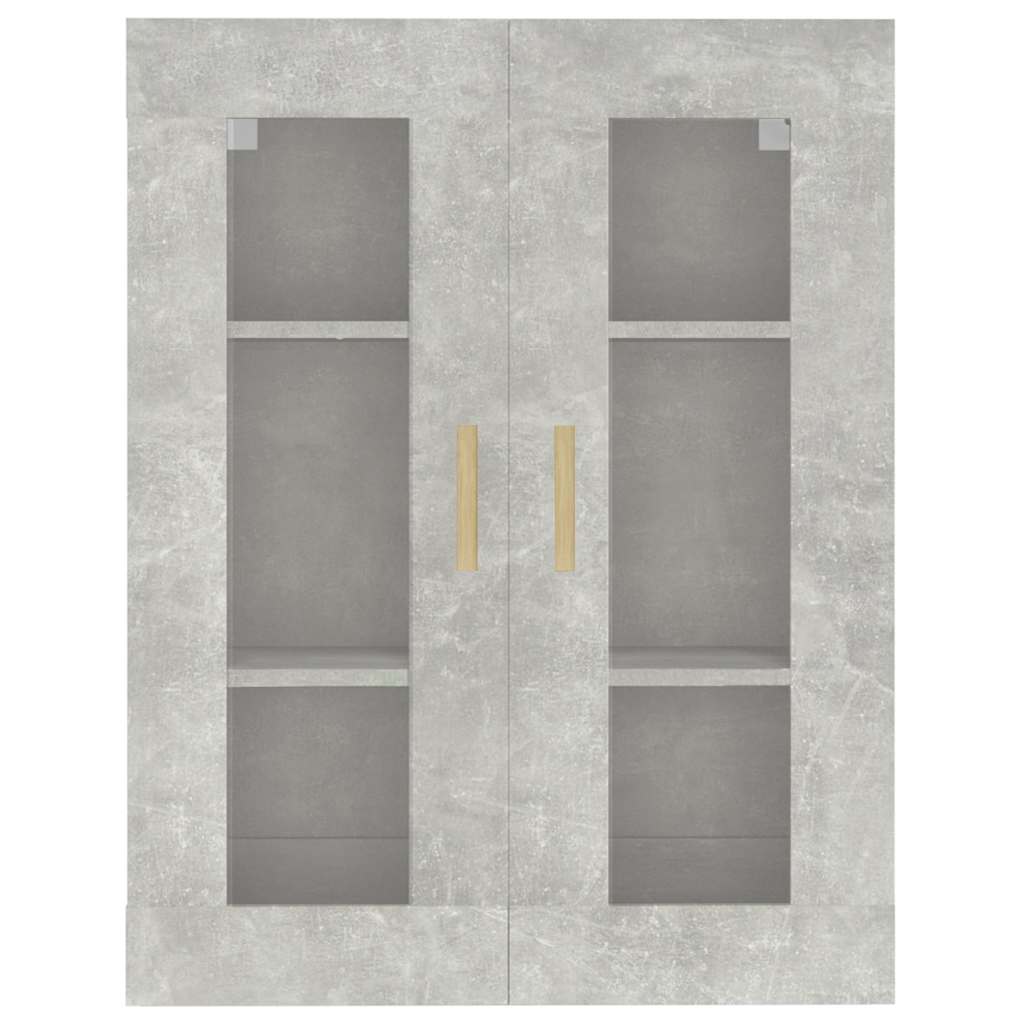 vidaXL Hanging Wall Cabinet Concrete Grey 69.5x34x90 cm 3