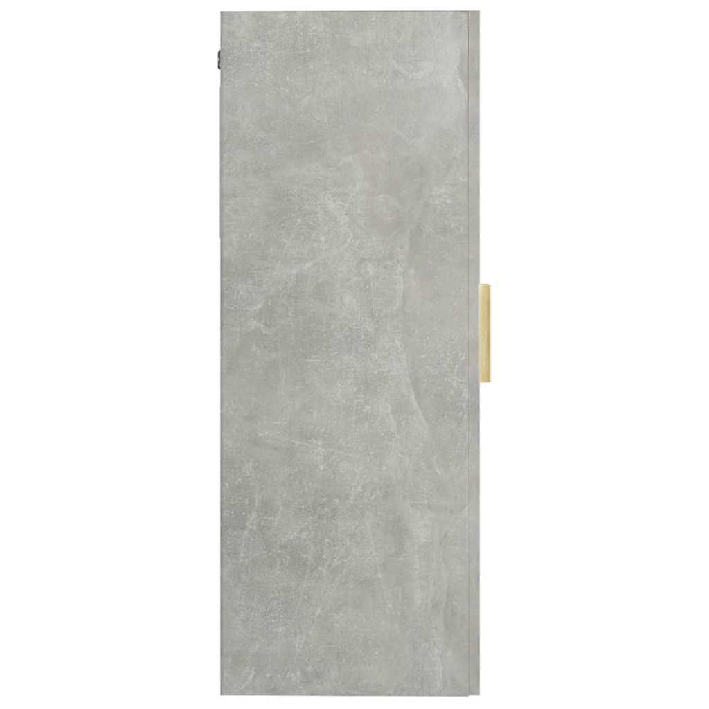 vidaXL Hanging Wall Cabinet Concrete Grey 69.5x34x90 cm 4