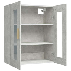vidaXL Hanging Wall Cabinet Concrete Grey 69.5x34x90 cm 5