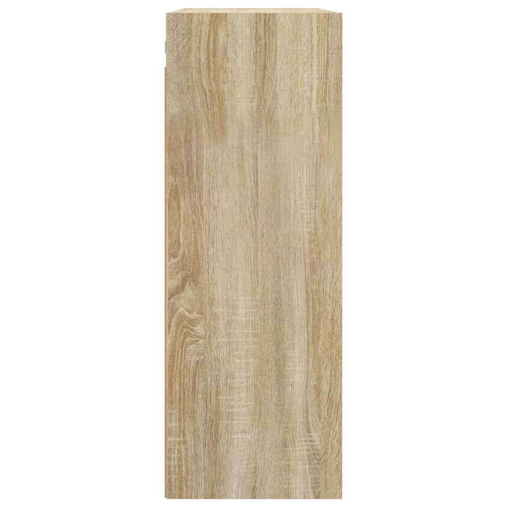 vidaXL Hanging Wall Cabinet Sonoma Oak 69.5x32.5x90 cm 6