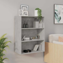 812316 vidaXL Hanging Wall Cabinet Concrete Grey 69,5x32,5x90 cm 1
