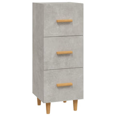 vidaXL Sideboard Concrete Grey 34.5x34x90 cm Engineered Wood 2
